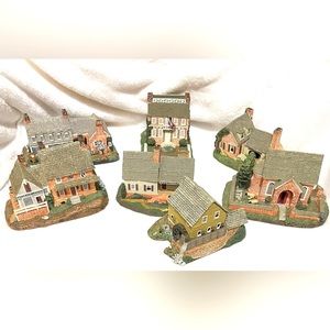 Hawthorne Village Miniature Houses Lot Historic Collection